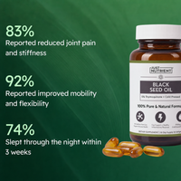 Move Comfortably with Pure Black Seed Oil (5% Thymoquinone)